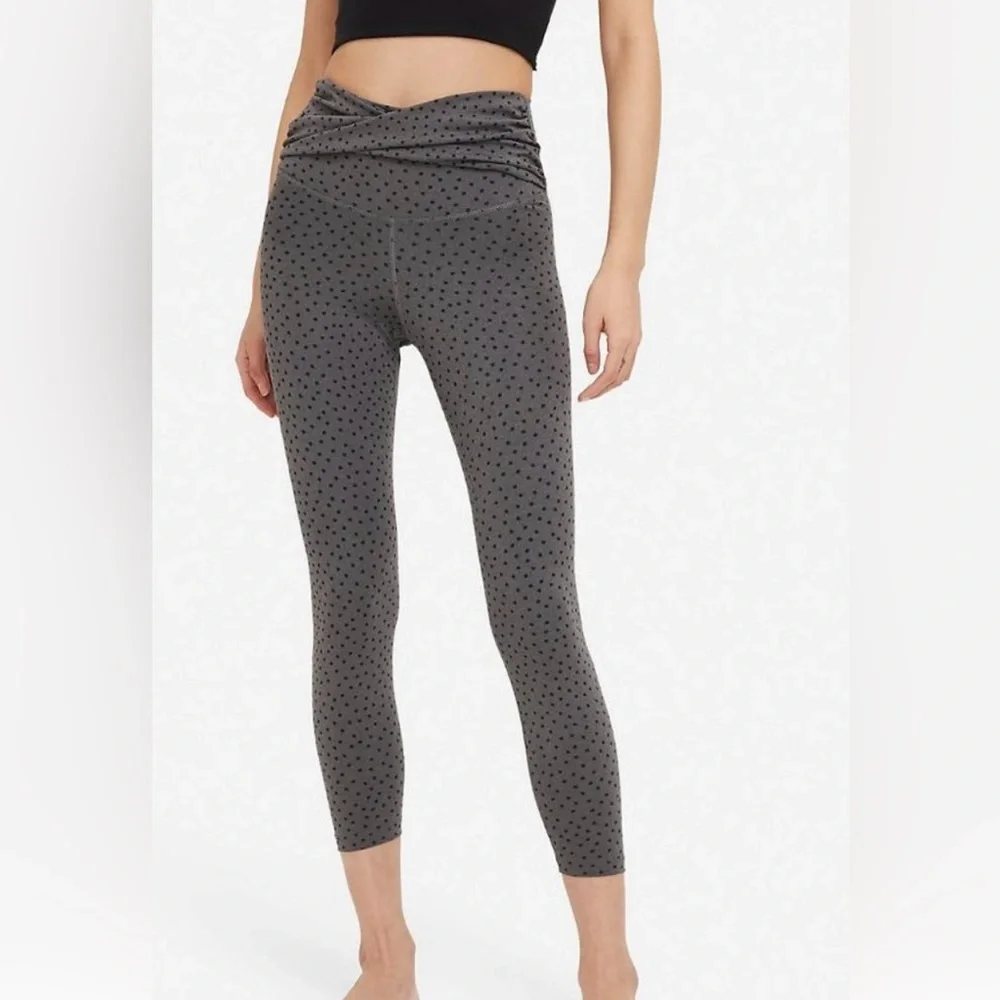 Nike yoga dri-fit polka dot leggings
